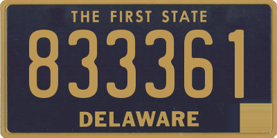 DE license plate 833361