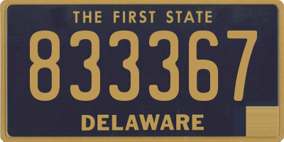 DE license plate 833367
