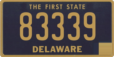 DE license plate 83339