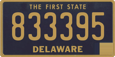 DE license plate 833395