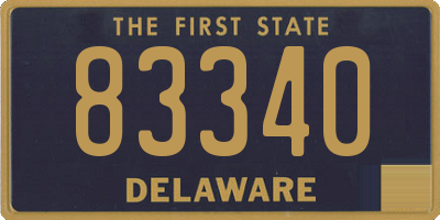 DE license plate 83340