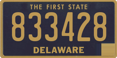 DE license plate 833428