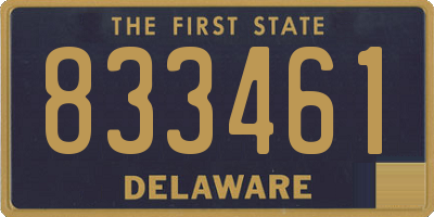 DE license plate 833461