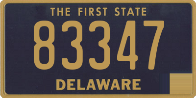 DE license plate 83347