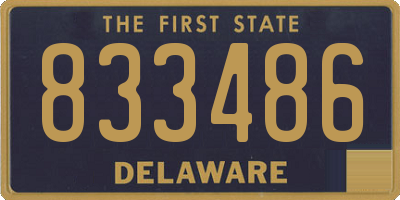DE license plate 833486