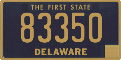 DE license plate 83350