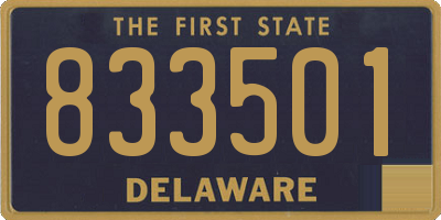 DE license plate 833501