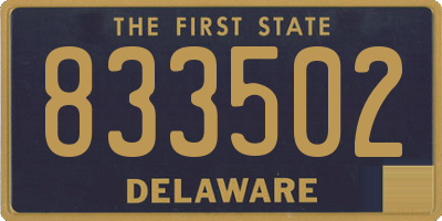 DE license plate 833502