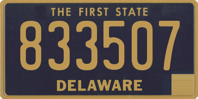 DE license plate 833507