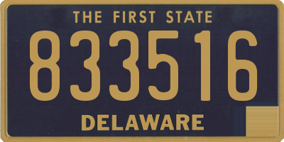 DE license plate 833516