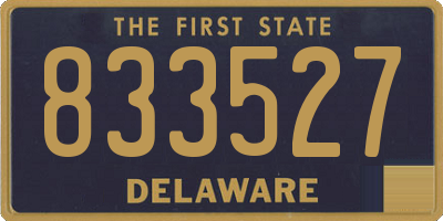 DE license plate 833527