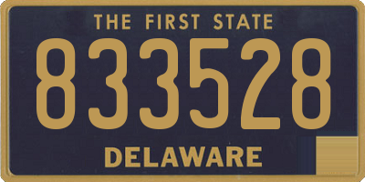 DE license plate 833528