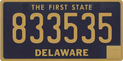 DE license plate 833535