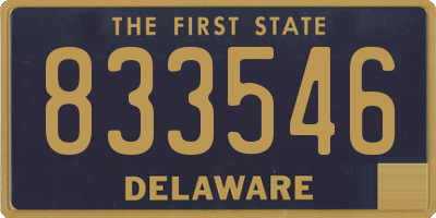 DE license plate 833546