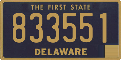 DE license plate 833551