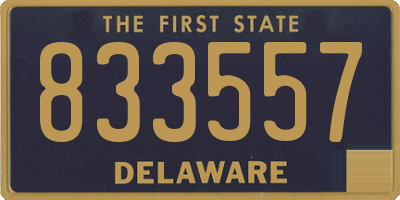 DE license plate 833557