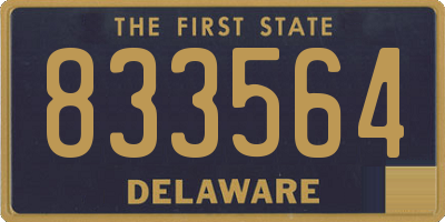 DE license plate 833564