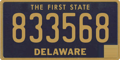 DE license plate 833568