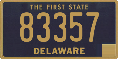 DE license plate 83357