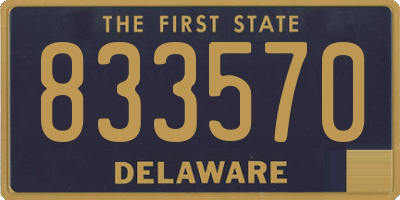 DE license plate 833570