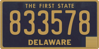 DE license plate 833578