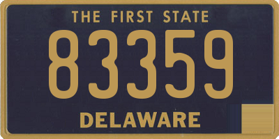 DE license plate 83359