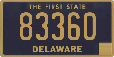 DE license plate 83360