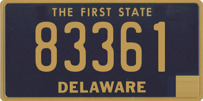 DE license plate 83361