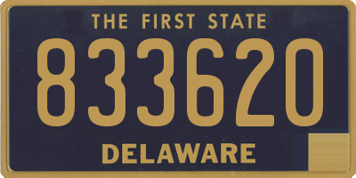 DE license plate 833620