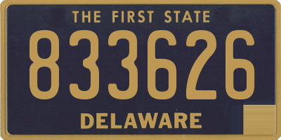 DE license plate 833626