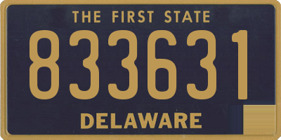 DE license plate 833631