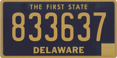 DE license plate 833637
