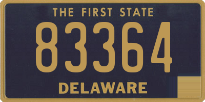 DE license plate 83364
