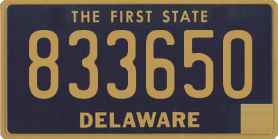 DE license plate 833650