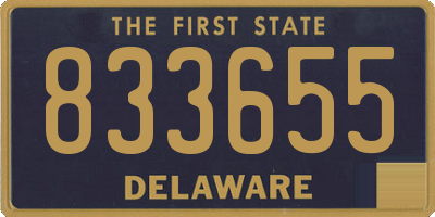 DE license plate 833655