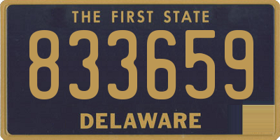 DE license plate 833659