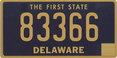 DE license plate 83366