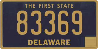 DE license plate 83369