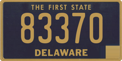 DE license plate 83370