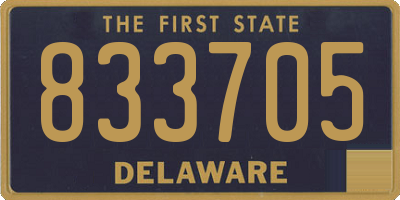 DE license plate 833705