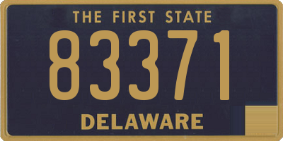 DE license plate 83371
