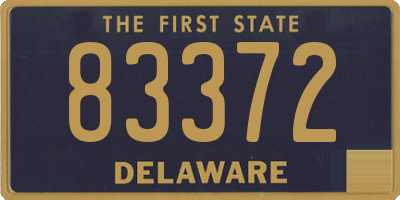 DE license plate 83372