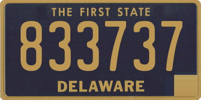 DE license plate 833737