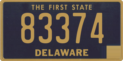 DE license plate 83374