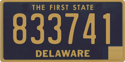 DE license plate 833741