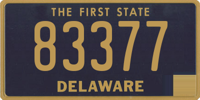 DE license plate 83377