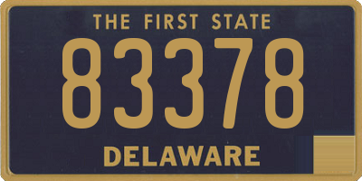 DE license plate 83378