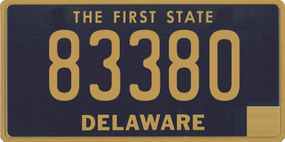 DE license plate 83380