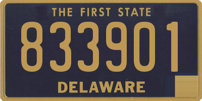 DE license plate 833901