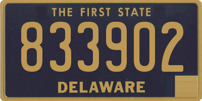 DE license plate 833902